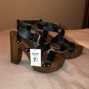 Mossimo Supply Co. Black Heels Size 7.5 New w/Tags